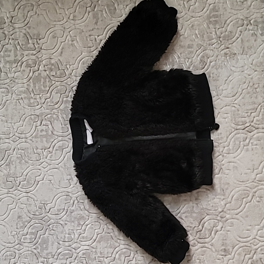 Toddler girl faux fur sweater 12 months